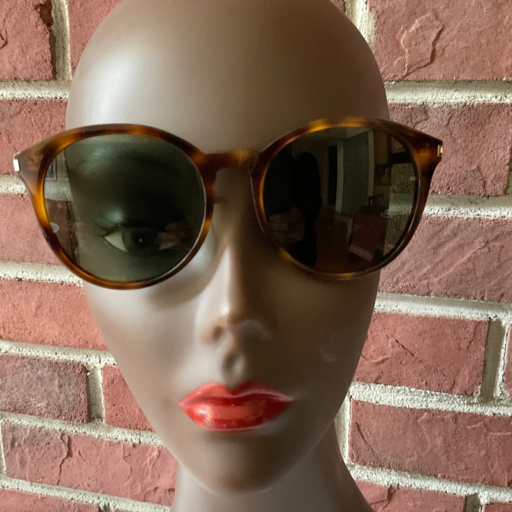 Saint Laurent Classic 6 Brown Black Frame Black Lenses Sunglasses Made in Italy